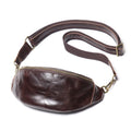 Genuine leather chest bag for men casual crossbody bag waist bag.