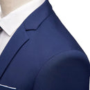 Men Suit Set Male Groom Suit Lapel Slimming Single Breasted Suit  Fine Stitching