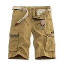 Men Cargo Shorts Multi Pocket Pants Summer Male Cotton Casual Tool Shorts Man Military Cargo Pants