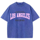 Womans T-Shirts Loose Tees Los Angeles Short Sleeve Summer Street Female Clothes