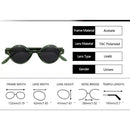 Vintage Round Sunglasses Men Polarized Designer Steampunk Sun Glasses For Women Acetate Lentes UV400