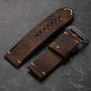 Handmade First Layer Leather Strap Men Thickened Vintage Style Suitable For Military Watches