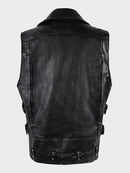 Spring Autumn Leather Vest Women Sleeveless Biker Jacket Clothes Men