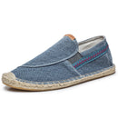 Men Espadrille Loafers Slip-On Comfort Shoes with Round Toe Women Canvas Walking Shoes Casual