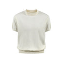 White short-sleeve sweater on a white background, Obroi