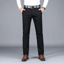 Spring Summer Thin Plaid Pants Business Casual Men's Clothing Lightweight Trousers