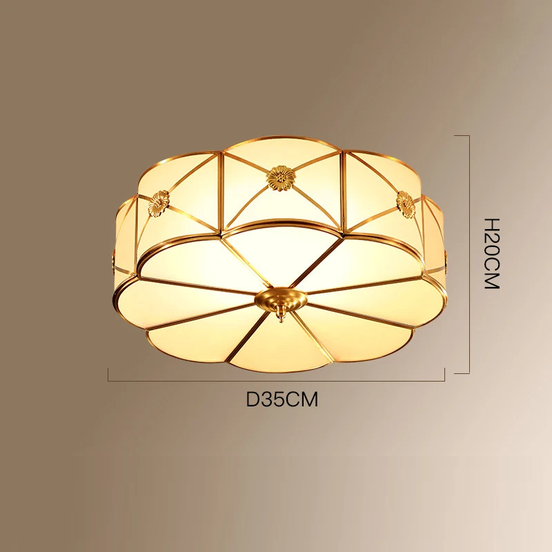 Gold Copper Design LED Ceiling  Lamp Chandelier Light