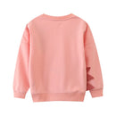 Girls Sweatshirts For Autumn Spring  Embroidery Long Sleeve Hooded Shirts Dots Baby Clothing Shirts