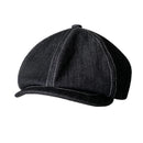 Obroi Black denim cap on a white background