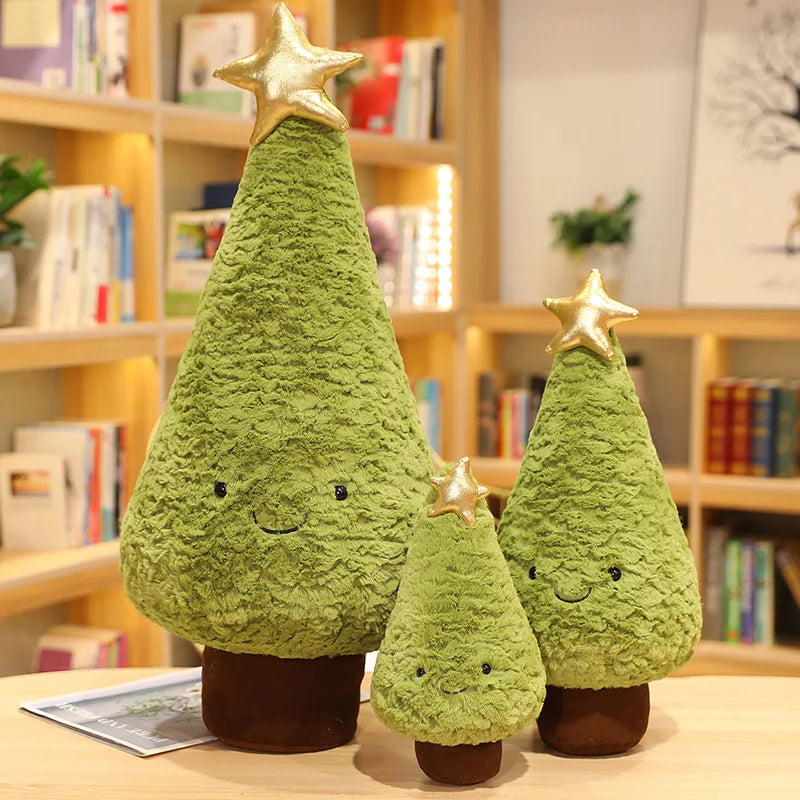 Christmas Tree Plush Toys Cute Evergreen Plush Pillow Dolls Wishing Trees Stuffed for Christmas Dress Up