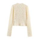 Summer Women's Elegant 2 Pcs Sets Knot Button Lace Jacket Coat Tops Lady Chic Dresses Outfit