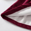 Vintage Red Velvet Dress for Girls Kids Christmas & New Year's Party Dresses Children Autumn Winter Outdoor Clothes