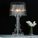 Antique Accent Table Lamp Clear Acrylic for Living Room Bedroom House Bedside Nightstand Home