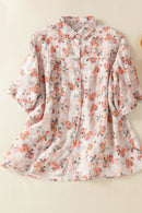 Floral patterned shirt on a light background, Obroi