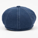 Berets Denim Octagonal Cap Artist Painter Beret Hat Male Female Flat Cap Spring Autumn Beret Cap