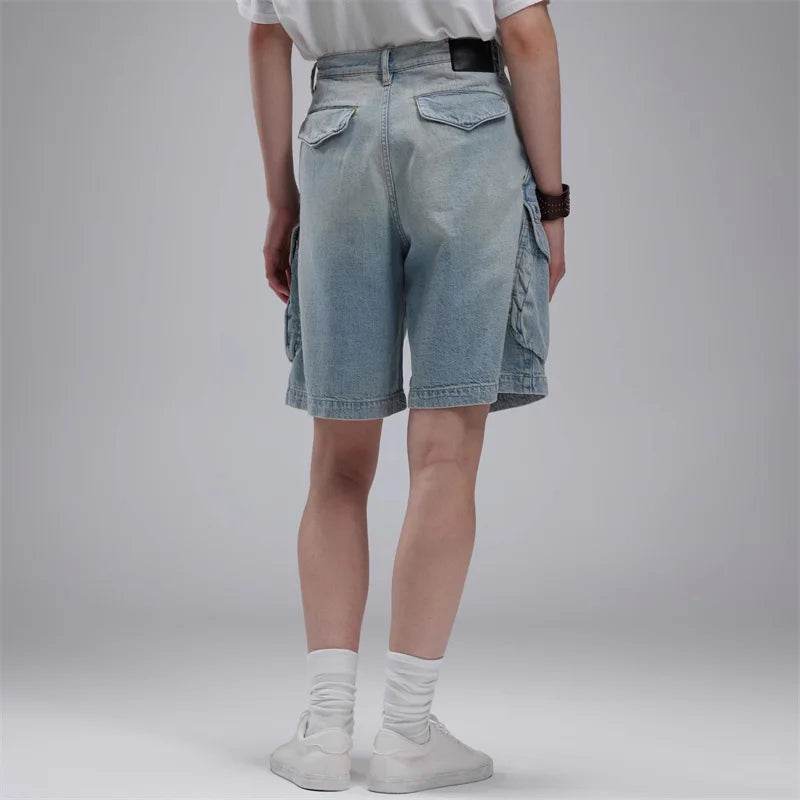 Women's shorts Summer Retro Women's Jeans Blue shorts Denim shorts Pants female