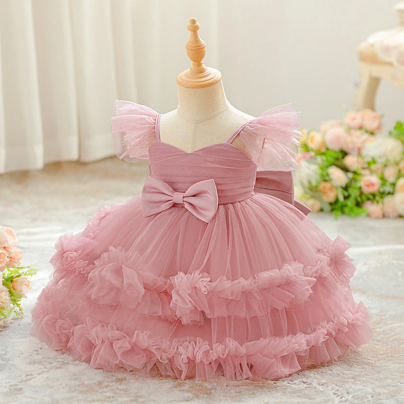 Bridesmaids Party Baby Girls Dress Elegant Birthday Princess Evening Dresses
