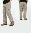 Casual Pants Men Cargo Pants Cotton Loose Trousers Men Pants Overalls Straight Outdoor