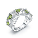 Jewels Light Luxury Design and High Grade Natural Diopside Prosperous Series 925 Silver Inlaid