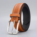 Classic Vintage Emboss Belts For Men Famous Waist Male Strap Belt for Jeans