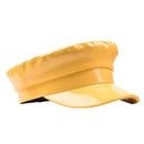 Ladies Bright Shiny Beret Military Sailor Cap British Retro Pure Flat Top Octagonal Newsboy Hat