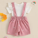 Baby Girls Bodysuits Overalls Summer Clothes Ruffle Short Sleeve Romper