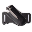 Leather Anti-scratch Storage Sheath Folding Flick Knife Waist Belt Clip Holder Pocket Knives Pack Tools for Camping