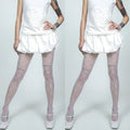Women Diamond Shape Grid Sheer Pantyhose Elastic Nylon Tights Thin Stockings