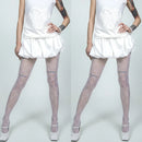 Women Diamond Shape Grid Sheer Pantyhose Elastic Nylon Tights Thin Stockings