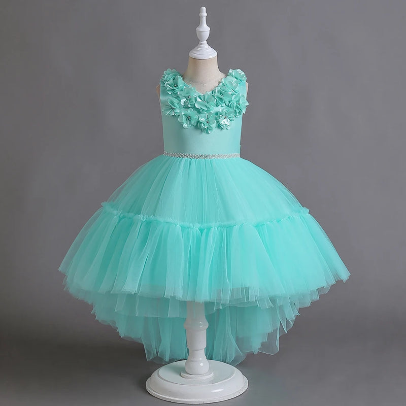 Elegant Girl Dresses Beading Flower Bride Weddings Party Princess