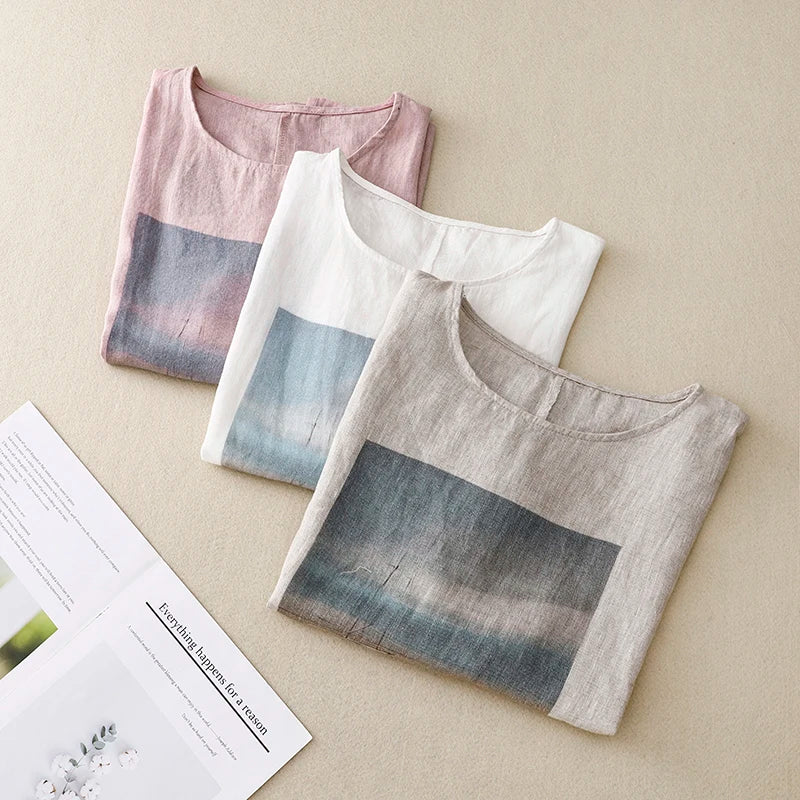 Casual Loose O-Neck Oversized Summer Tee T-Shirt Women T-shirt Shirt Top Clothing