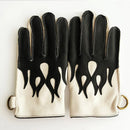 Retro Leather Gloves For Men Winter Touched Fleece Lined Warm Black Mittens Youth