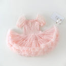 Girl Princess Dress Baby Girl Tulle Dress Summer Girls Cake Skirts Party Evening Girl Dresses