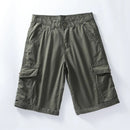 Men Summer Cotton Cargo Shorts Mens Classic Casual Tactical Shorts Pants