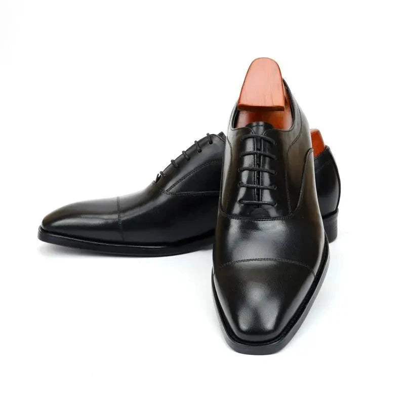 Oxford Men Dress Shoes Wedding Best Man Shoe Genuine Leather Handmade Designer Office Formal Shoes Men Original