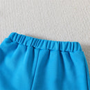 Summer Kids Boys Shorts Set Short Sleeve Tree Print T-shirt Elastic Waist Shorts Clothes Outfit