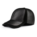 Leather Hats For Men Winter Genuine Baseball Caps Male Warm Hats