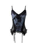 Halter Top Women High Street Slim Camisole Summer Design Lace Tees