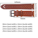 Handmade Genuine Leather Strap 22mm Breathable Band for Samsung Galaxy Watch