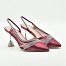 Latest Womens Matching Shoe and Bags Decorated with Rhinestone Shoe and Bags Set Shoes