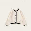 Girls Set Autumn and Winter Knitted Cardigan Floral Dress for Baby Girls Two Piece Set