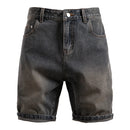 Men Summer Retro Casual Denim Shorts Slim Fit Comfortable Denim Shorts