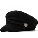 Beret Women Winter Hats For Women Octagonal Caps Female Bone Wool hat