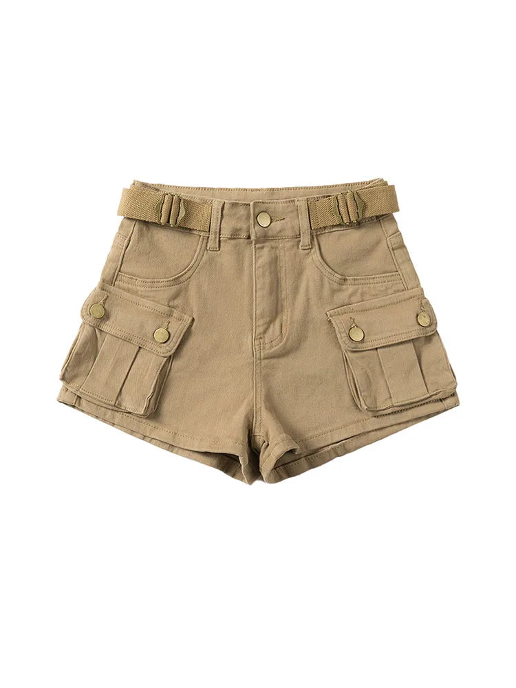 Women's Denim Shorts Casual Jeans Cargo Pants Gothic Short Jeans Summer
