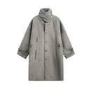 Woolen Coat Men Winter Streetwear Lapel Loose Single Breasted Outerwear Men