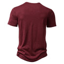 Bamboo Cotton Henley T-Shirts Men Slim Fit Short Sleeve Men Causal