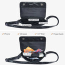 Genuine Leather Men's Crossbody Bag Flap Shoulder Bags Black Small Messenger Bag Work