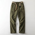 Brown cargo pants on a white background, Obroi