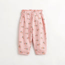 Girls Cotton Lace Waist Full Bottom Embroidered Jeans Kids Pants for Spring