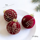 Christmas Tree Ball Decoration Red Velvet Christmas Tree Atmosphere Decoration Props